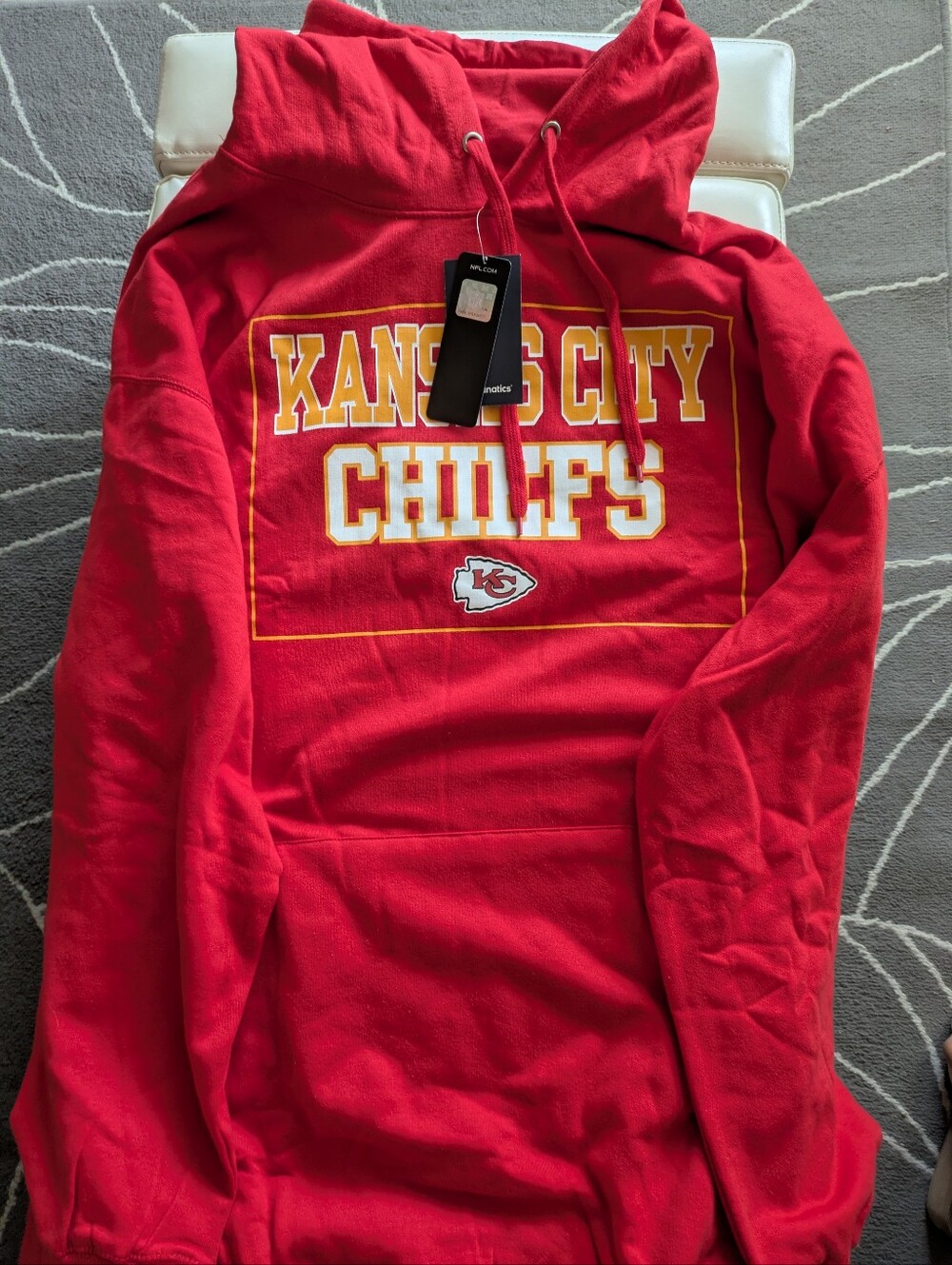 NWT Kansas City Chiefs Hoodie 6x